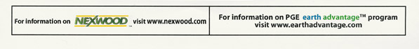 Nexwood is PGE earth advantage certified